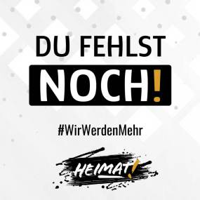 Du fehlst noch #WirWerdenMehr