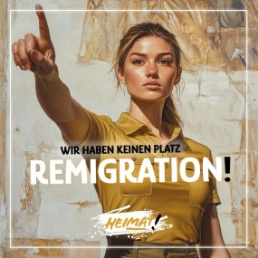 Remigration, Wir haben keinen Platz