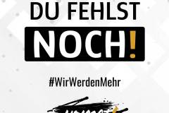 Du fehlst noch #WirWerdenMehr