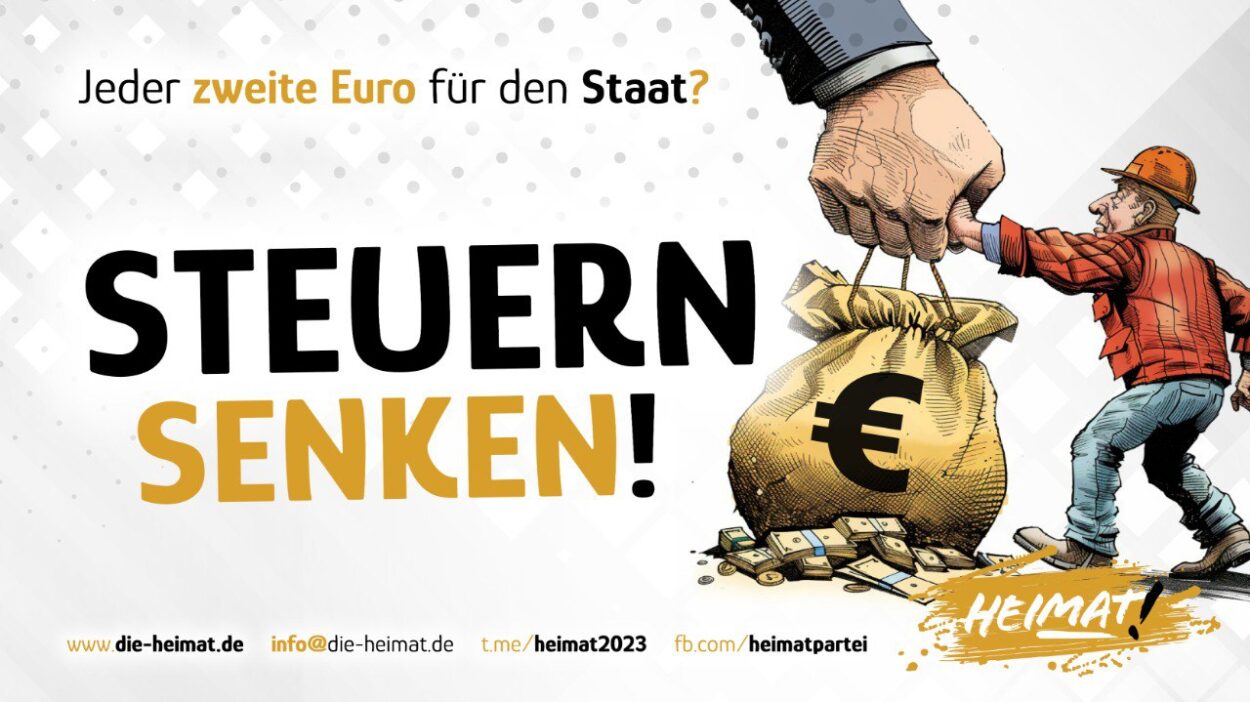 Jeder zweite Euro für den Staat? Steuern senken!