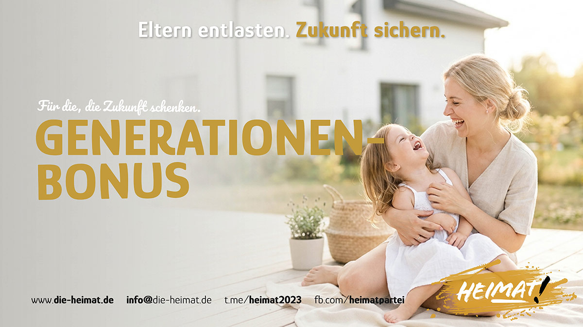 Glückliche Mutter mit lachendem Kind – Generationenbonus entlastet Familien und sichert Zukunft