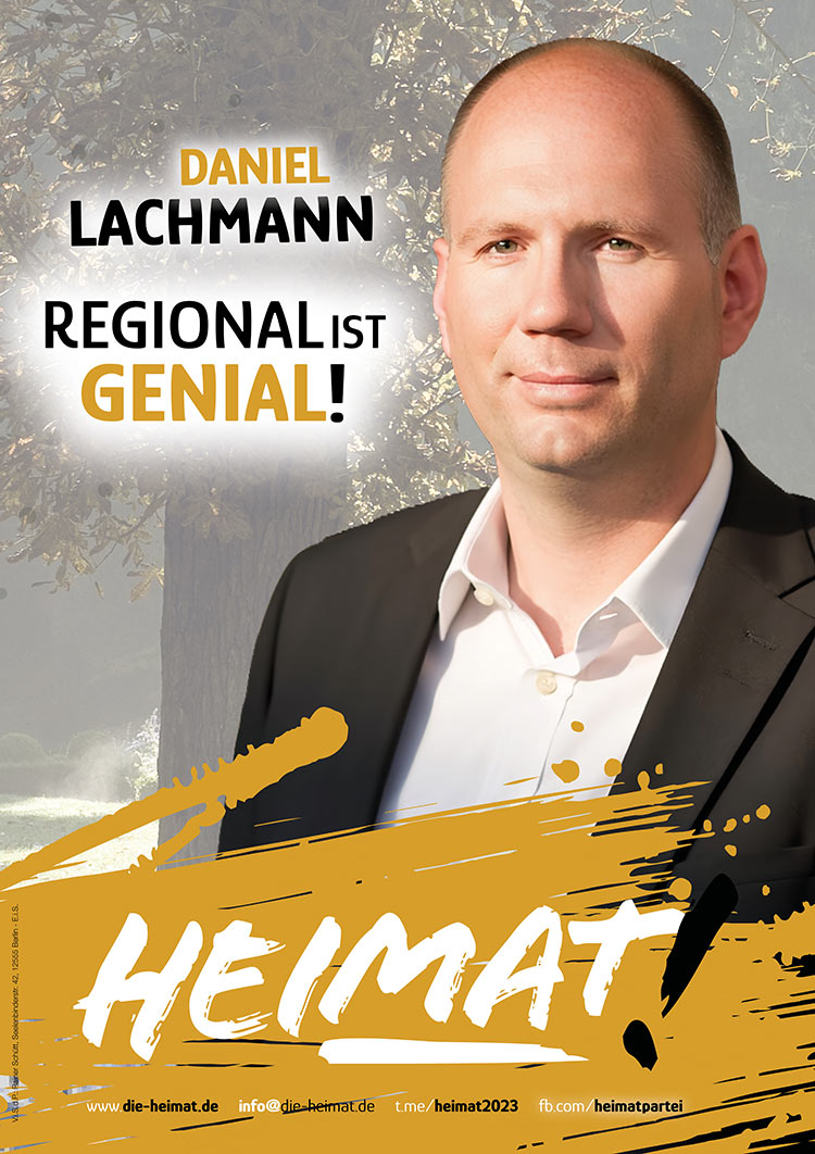 Daniel Lachmann, Spitzenkandidat der HEIMAT in der Wetterau