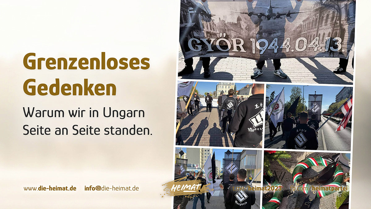 Gedenkmarsch und Kranzniederlegung in Raab (Győr) 2026 mit Claus Cremer