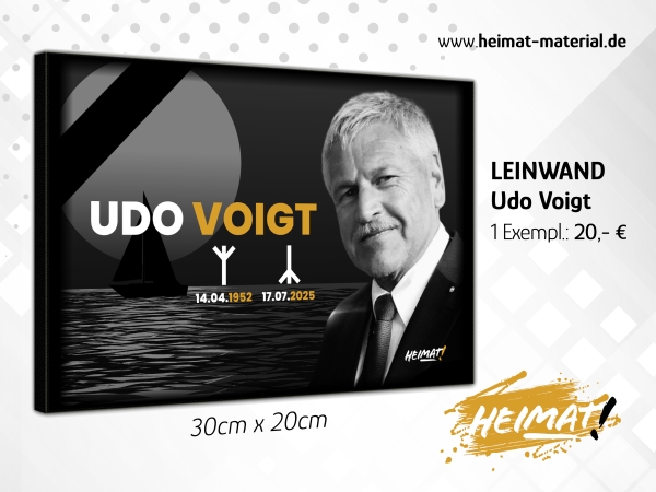 Udo-Voigt-Gedenk-Leinwand