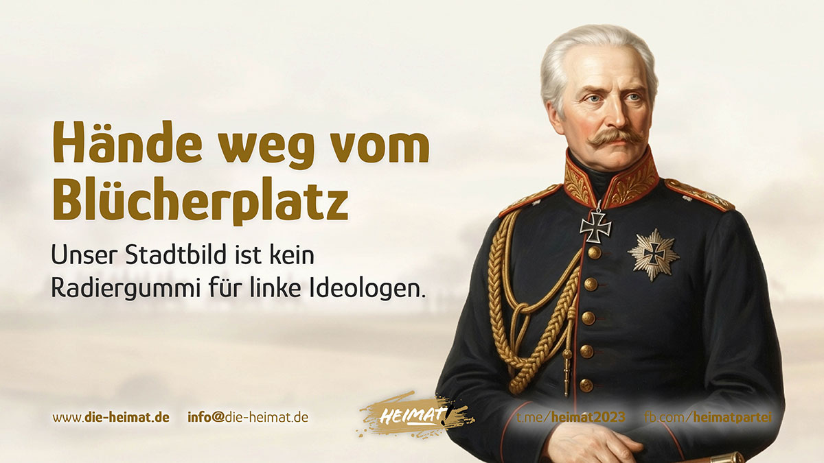 Hände weg vom Blücherplatz. erliner Geschichte streicht man nicht einfach weg