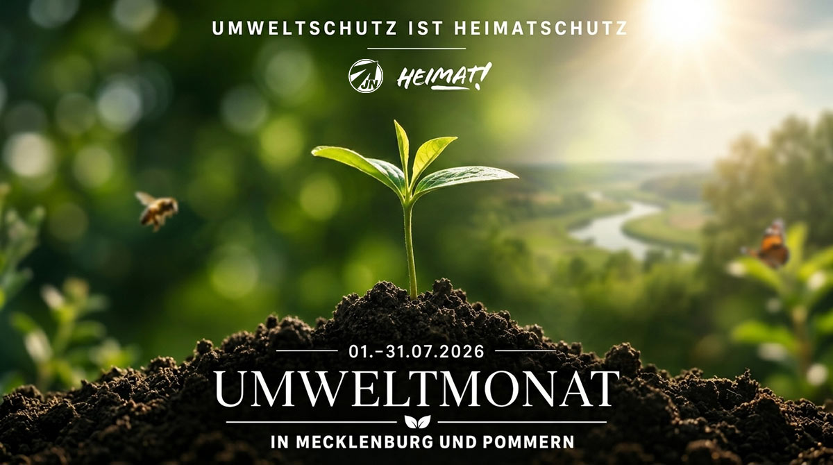Mitglieder der Heimat MuP beim Müllsammeln in Mecklenburg und Pommern