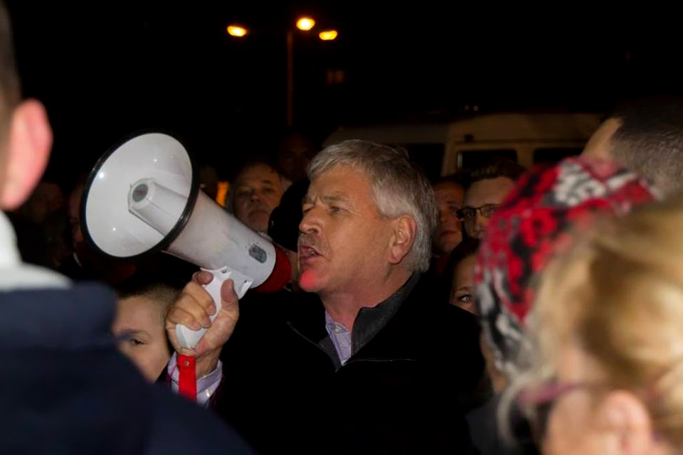 Udo Voigt beim Protest gegen Massenzuwanderung in Berlin-Köpenick