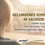 Sommerfest der HEIMAT Sachsen-Anhalt im Gold-High-Key-Stil – Symbolbild zur gemeinsamen Veranstaltung mit „Harz Verteidigen"